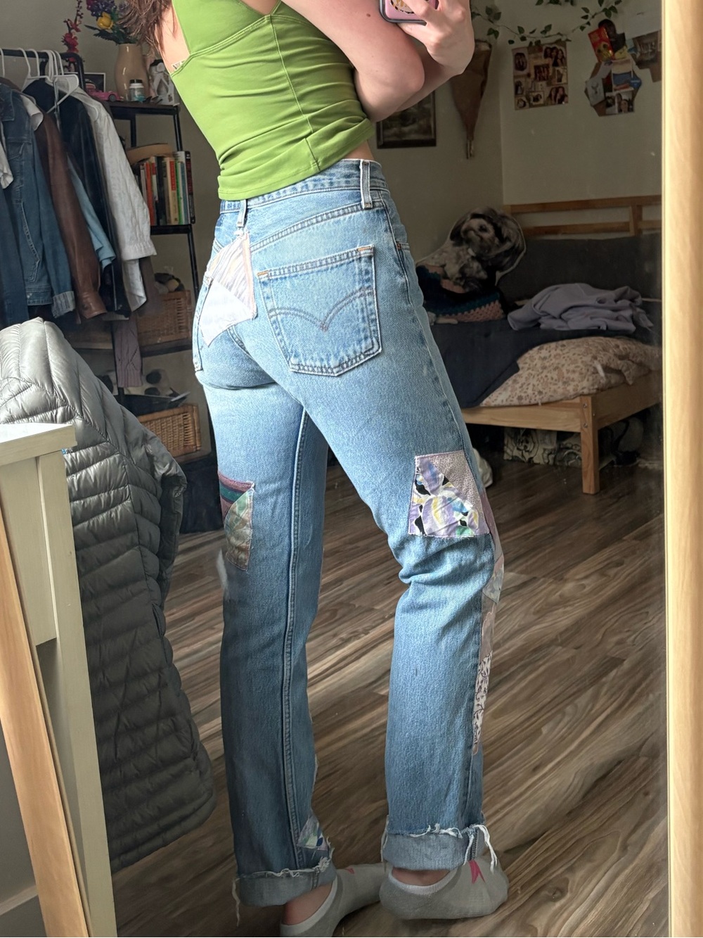 Levi’s patchwork jeans - Picture 4 of 5